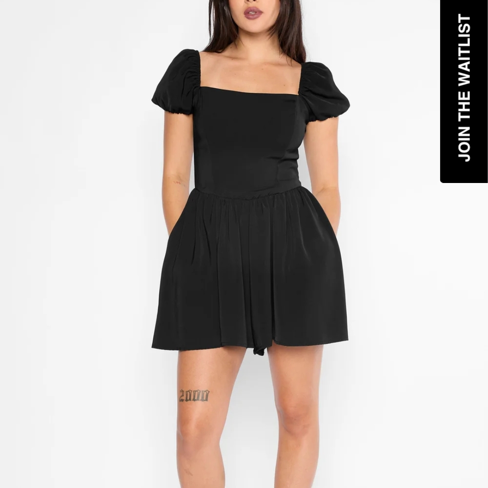 Mary Wyatt Nevermore Lace Up Playsuit